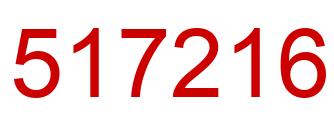 Number 517216 red image