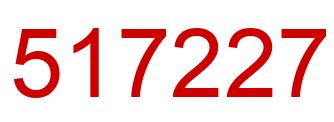 Número 517227 imagen rojo