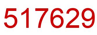 Number 517629 red image