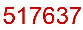 Number 517637 red image