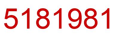 Number 5181981 red image