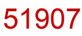 Number 51907 red image
