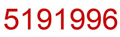 Número 5191996 imagen rojo