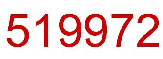 Number 519972 red image