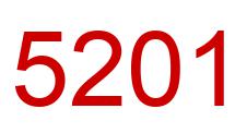 Number 5201 red image