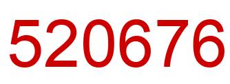 Number 520676 red image