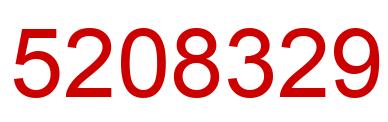 Number 5208329 red image