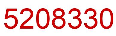 Number 5208330 red image