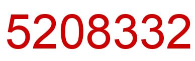 Number 5208332 red image