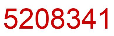 Number 5208341 red image
