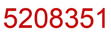 Number 5208351 red image