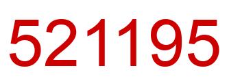 Number 521195 red image