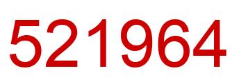 Number 521964 red image