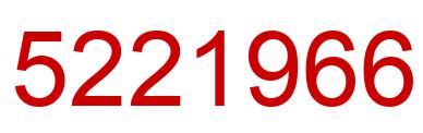 Número 5221966 imagen rojo