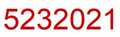 Number 5232021 red image
