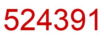 Número 524391 imagen rojo