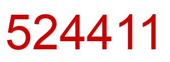 Número 524411 imagen rojo