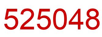 Number 525048 red image