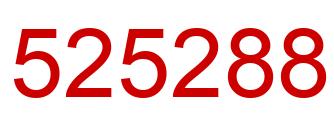 Number 525288 red image