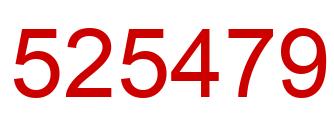 Number 525479 red image