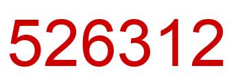 Number 526312 red image