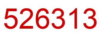 Number 526313 red image