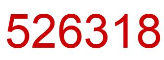 Number 526318 red image