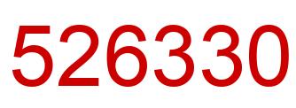 Número 526330 imagen rojo