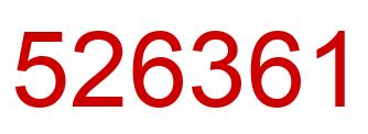 Number 526361 red image