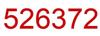 Número 526372 imagen rojo