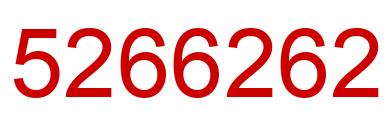 Número 5266262 imagen rojo