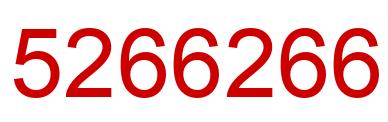 Número 5266266 imagen rojo