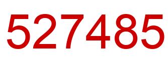Number 527485 red image