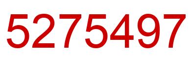Number 5275497 red image