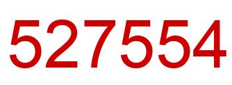 Number 527554 red image