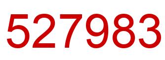 Number 527983 red image