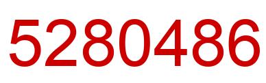 Número 5280486 imagen rojo
