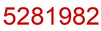 Number 5281982 red image