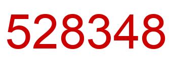 Number 528348 red image