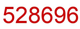 Number 528696 red image