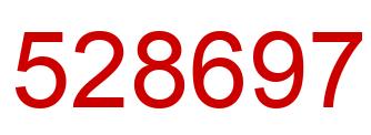 Number 528697 red image