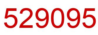 Number 529095 red image
