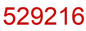 Number 529216 red image