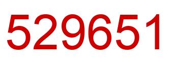 Number 529651 red image