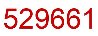 Number 529661 red image