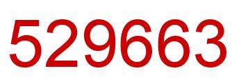 Number 529663 red image