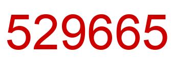 Number 529665 red image