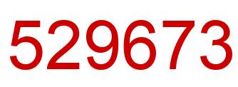 Number 529673 red image