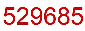 Número 529685 imagen rojo