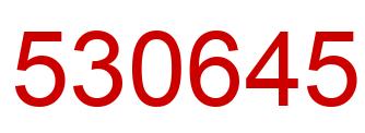 Number 530645 red image